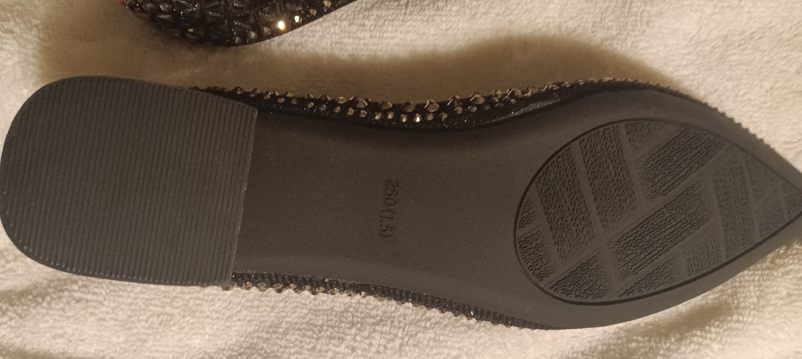 Madden NYC Women’s Black/Silver Studded Pointed Toe Slip-On Block Heel Pumps 9