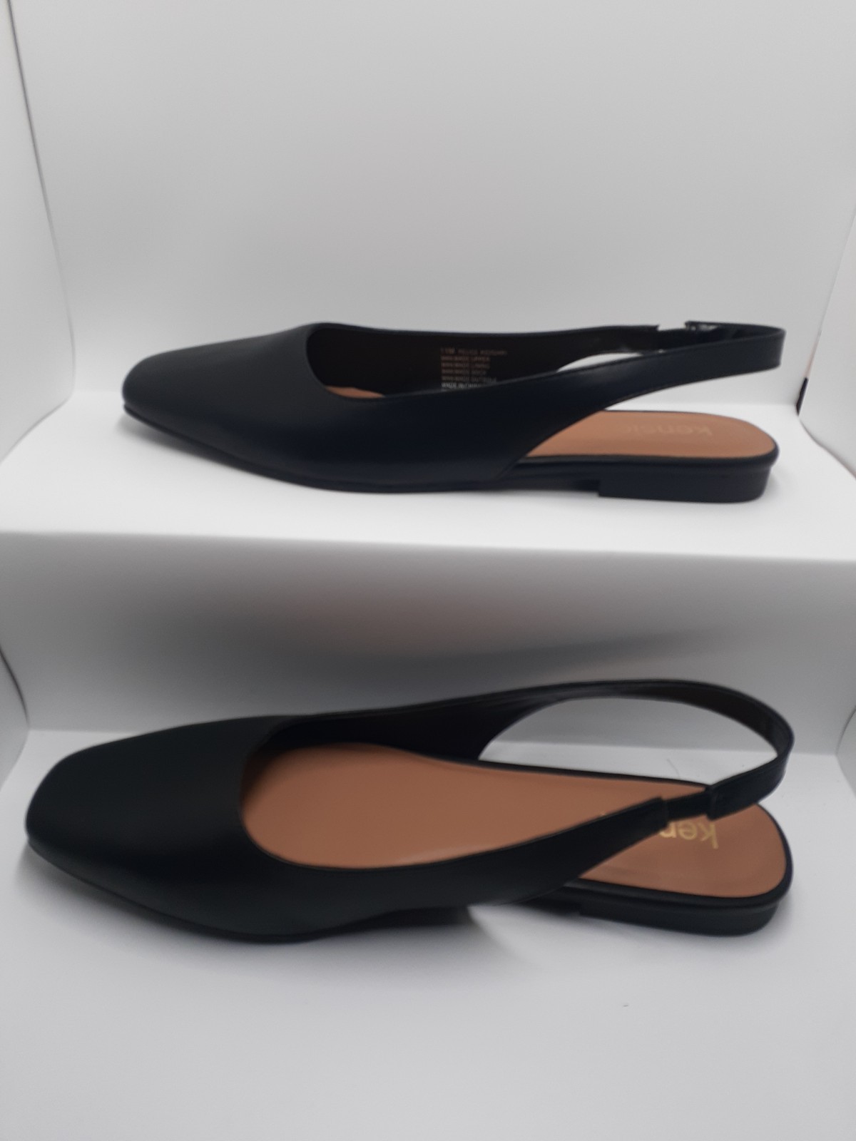 Kensie NIB Felice Shoe in Black Slingback Slip On Women us 11