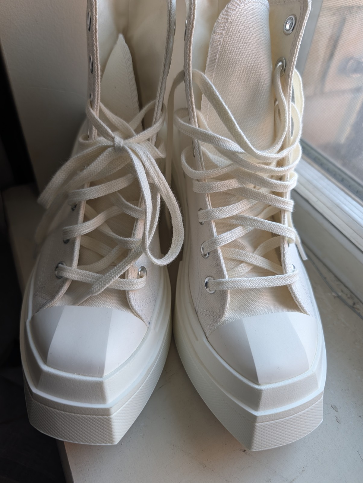 Converse Chuck 70 De Luxe Wedge ‘Egret’ A06479C Women’s Shoes US Sz 8.5