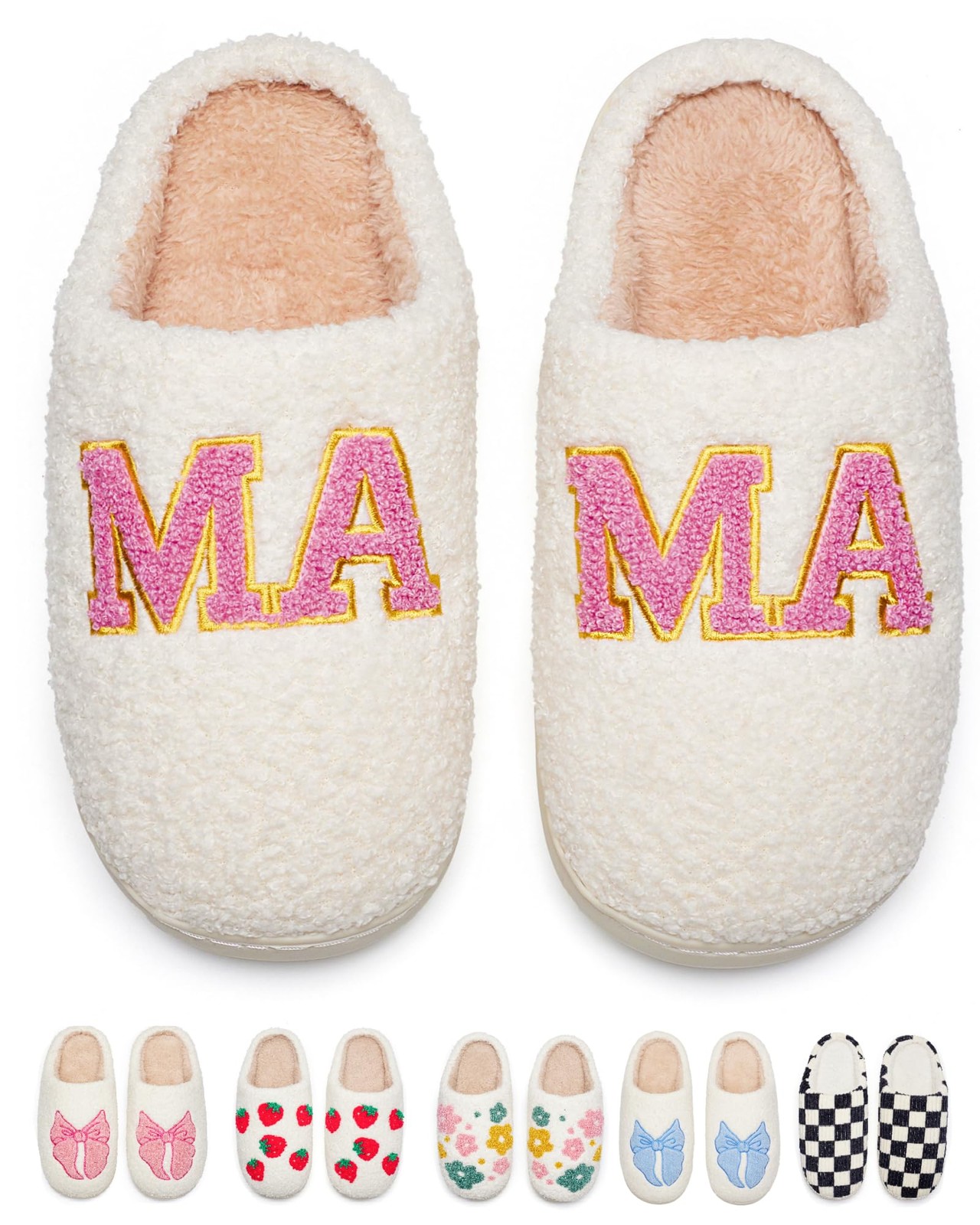 Mom Birthday Gifts Warm Cozy House Shoes Fuzzy Home Slippers with Memory Foam…
