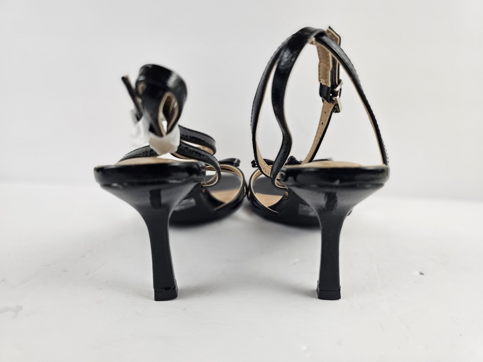 DV by Dolce Vita Women’s 9 M Zidane Strappy Heeled Sandals Black Patent Pumps