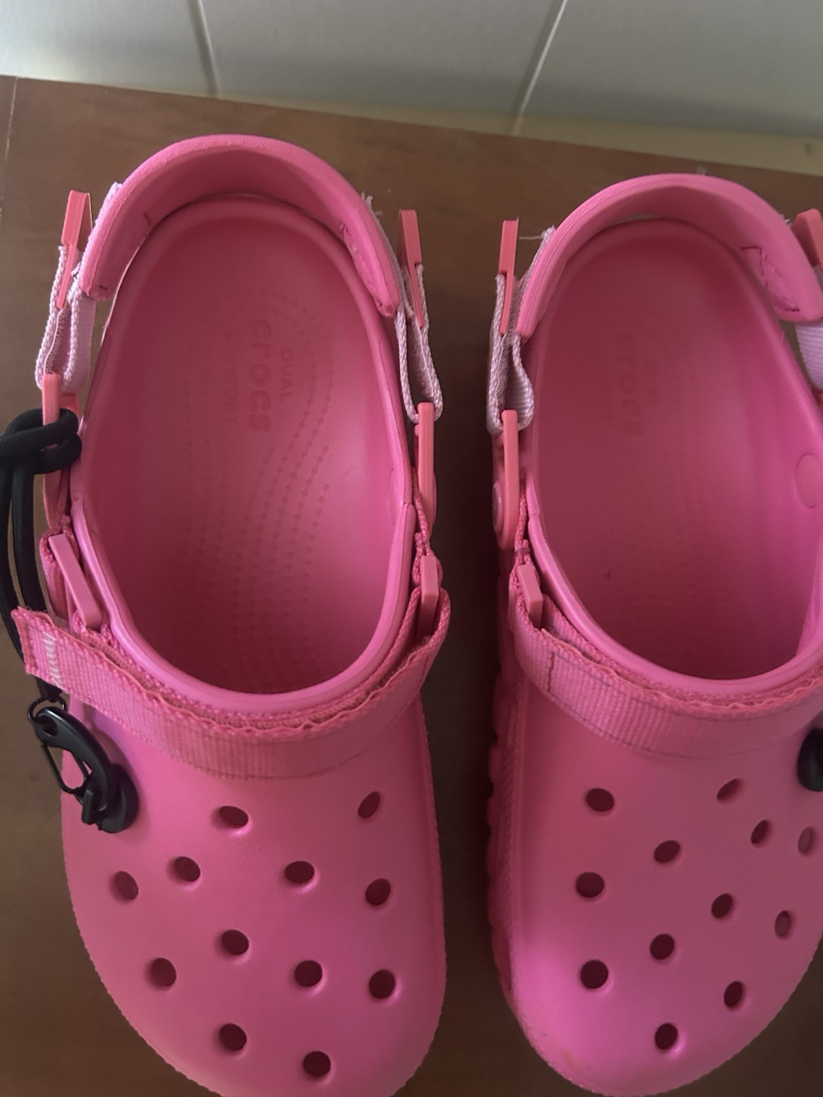 Post Malone x Crocs Duet Max Clog II Pink W8 M6 Limited Edition EUC