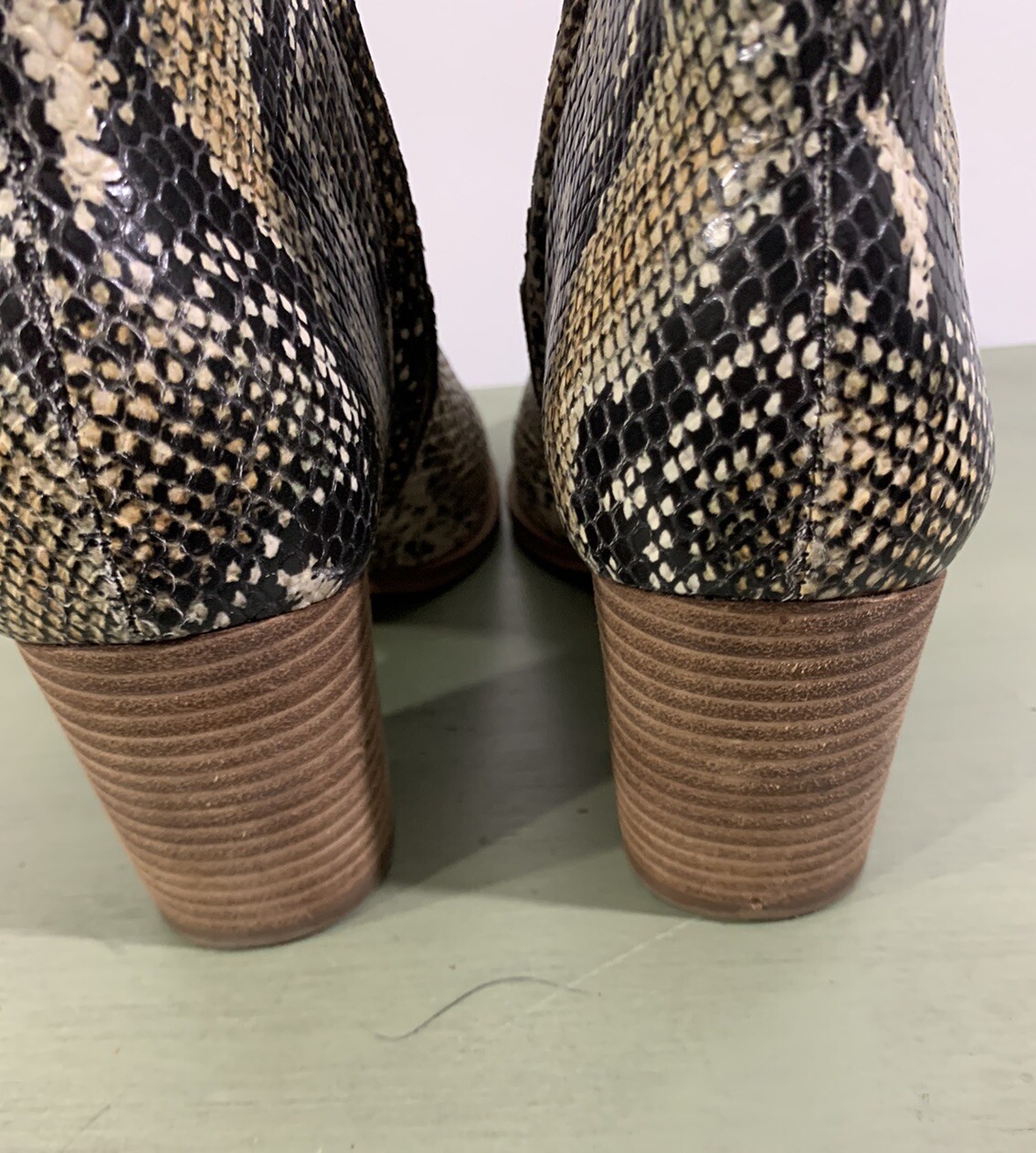 Madewell Boots Snakeskin Western 9.5