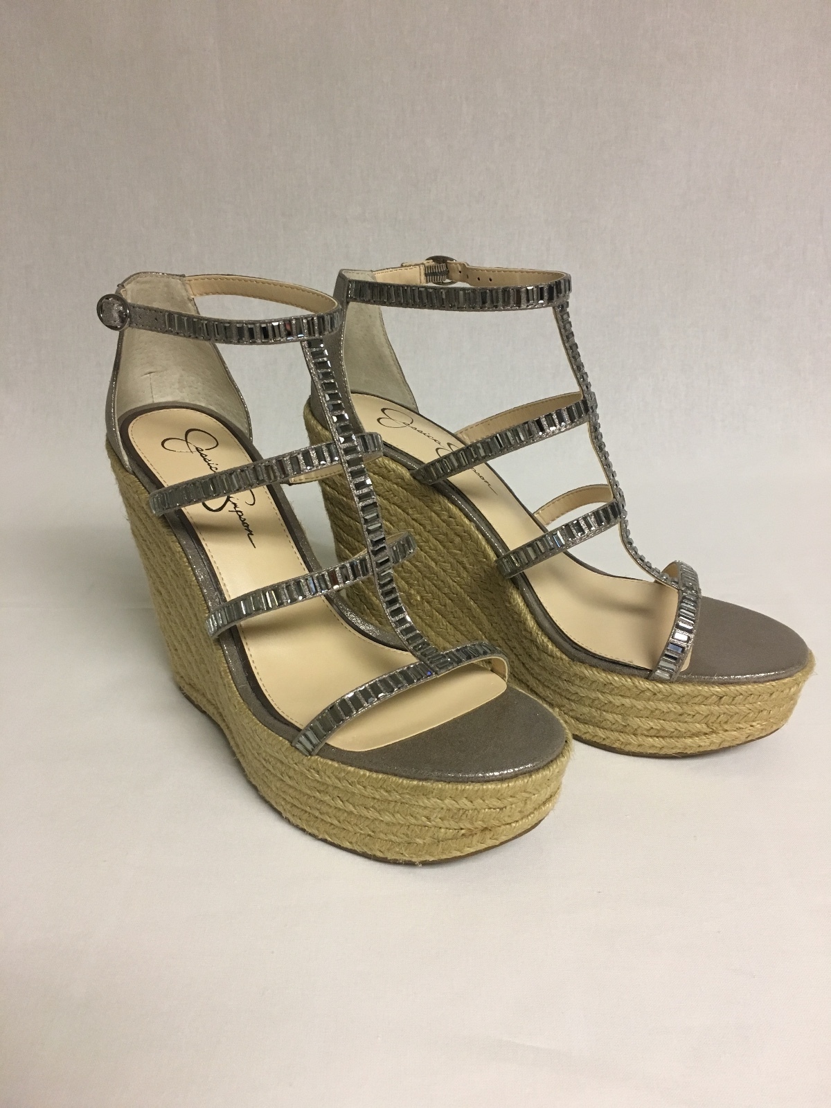 Jessica Simpson Women’s Adelinn Platform Wedge Sandals US Shoe 9.5 Medium B,M