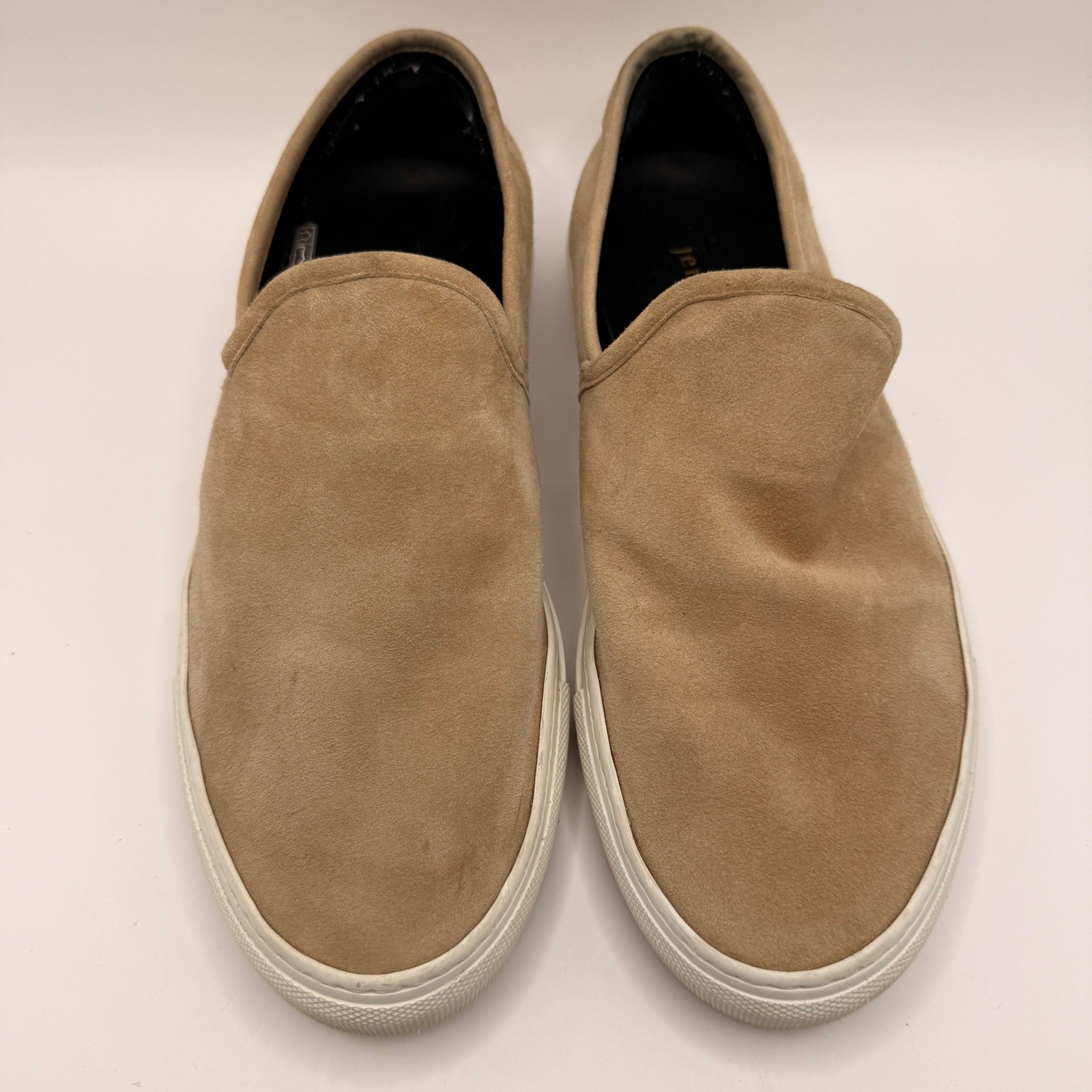 Jenni Kayne Womens Tan Suede Slip On Sneaker 8746 Made in Italy Size 38