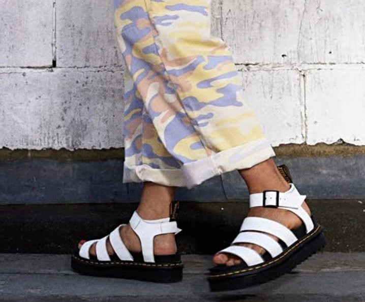Dr. Martens Blaire Fisherman Strappy Sandal White Leather Women EU 38 US 7 UK 5