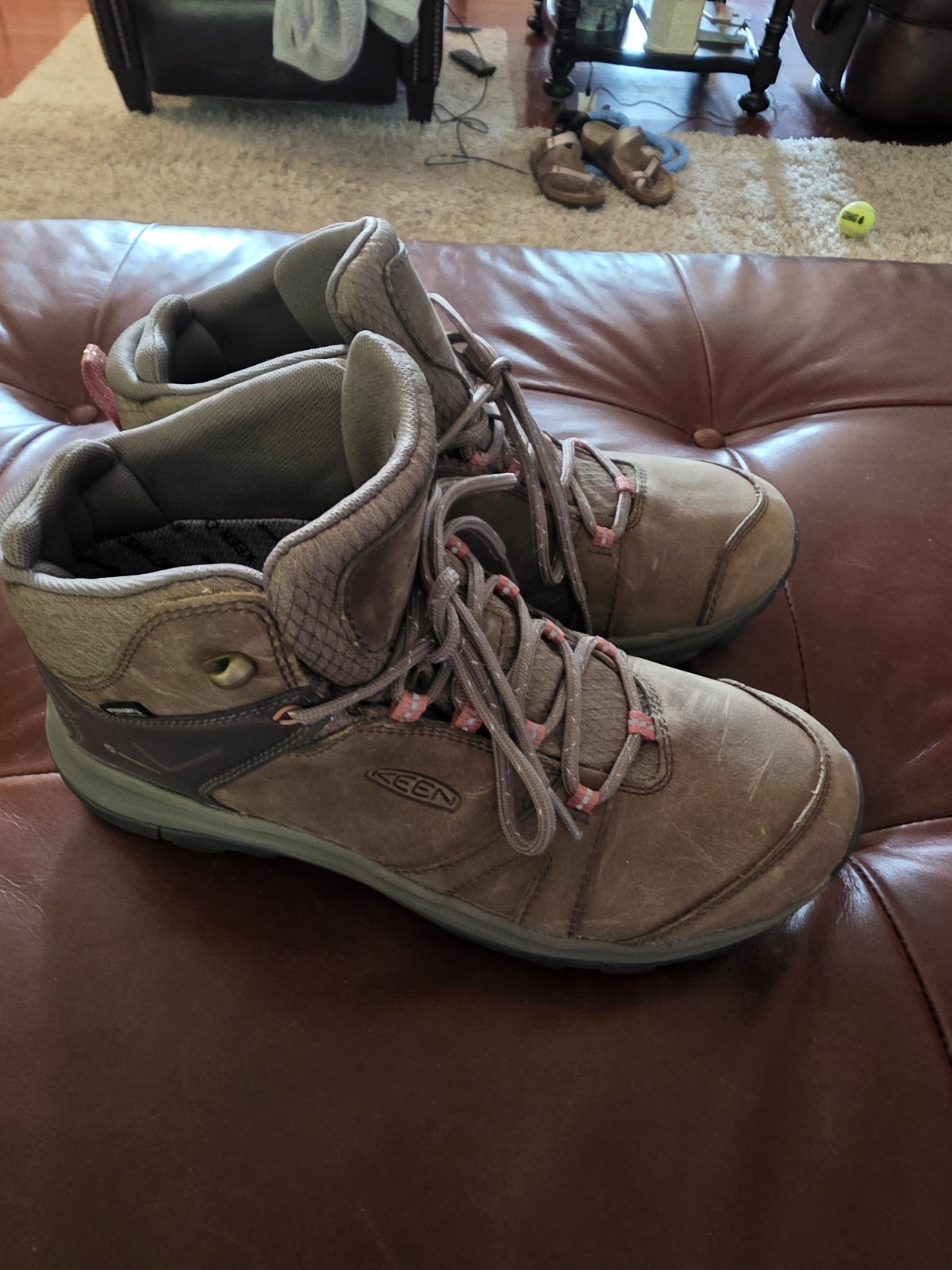 BRAND NEW-Keen Terradora II Leather Mid WP – Size 10 Women’s – Brindle/Redwood