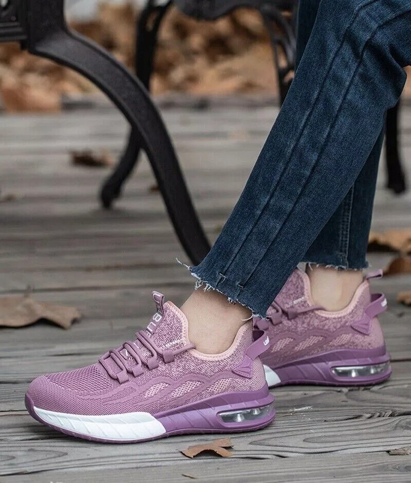 New Safety Shoes Women’s Work Shoes Steel Toe Cap Lightweight Walking Protective Shoes