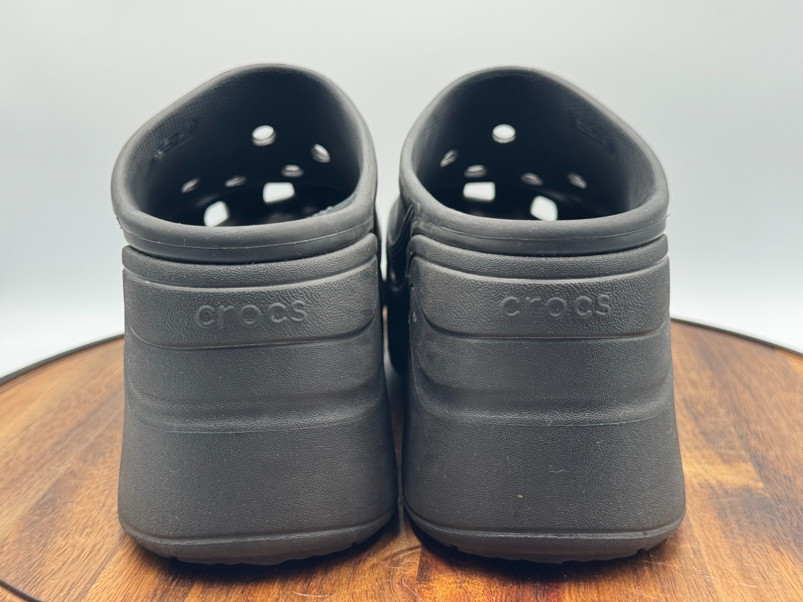 CROCS Women’s Size 10 Men’s Size 8 Siren Platform High Heel Clog Black