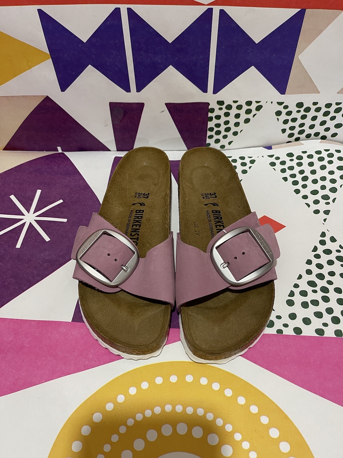 #-445- Birkenstock Madrid Hex Slide Sandal (Women) Sz EU 37 (US 6 – 6.5)