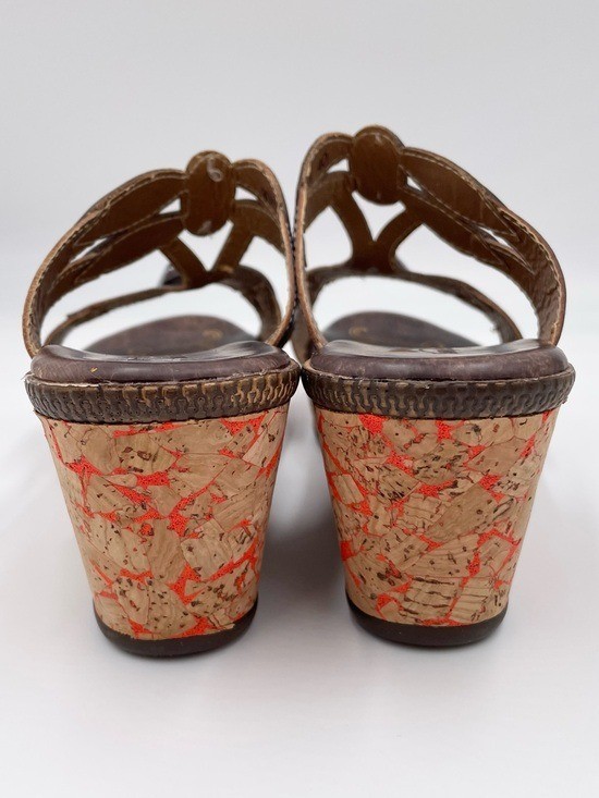 Spring Step Bonita Sandals Women’s Size 40 US 9 Bohemian Artsy Colorful Leaf