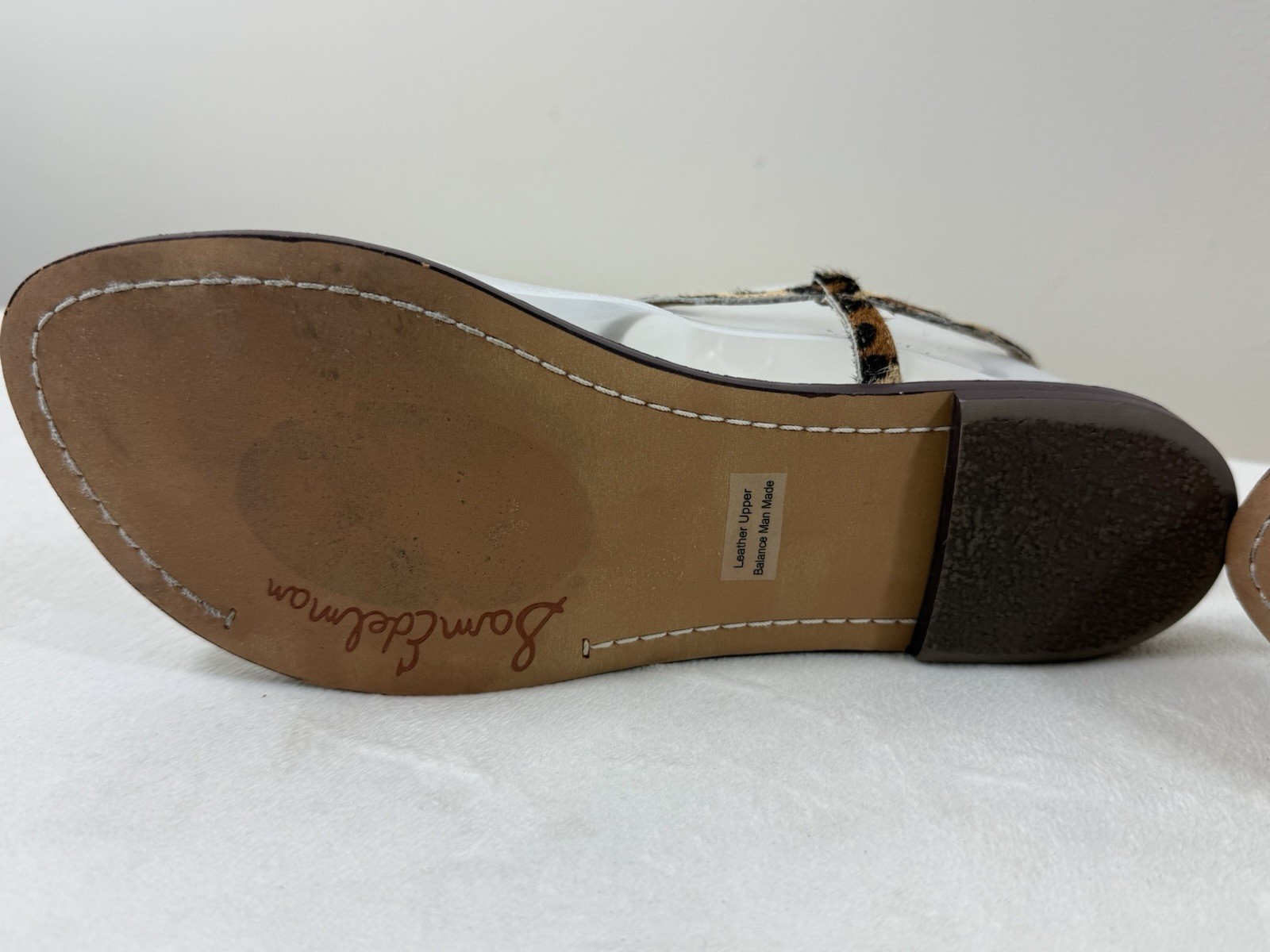 Sam Edelman Gigi Leopard Calf Hair Thong Sandals Women’s 8 Mobwife Flat