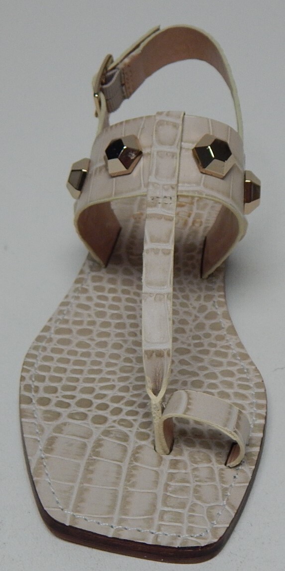 Vince Camuto Dailette Size 6.5 M EU 37 Women’s Leather Sandals Light Taupe Croco