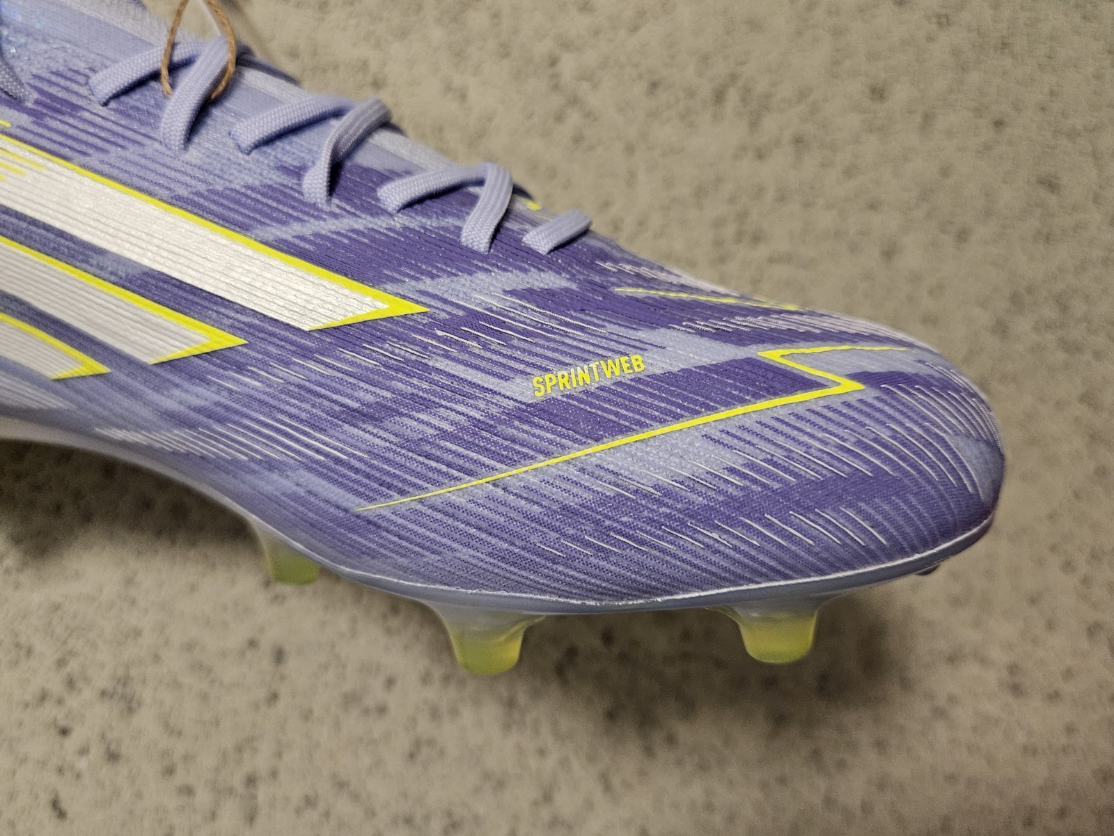 $260 Adidas F50 Sparkfusion Elite Mid FG Soccer Cleats Violet Women’s 8 / Mens 7