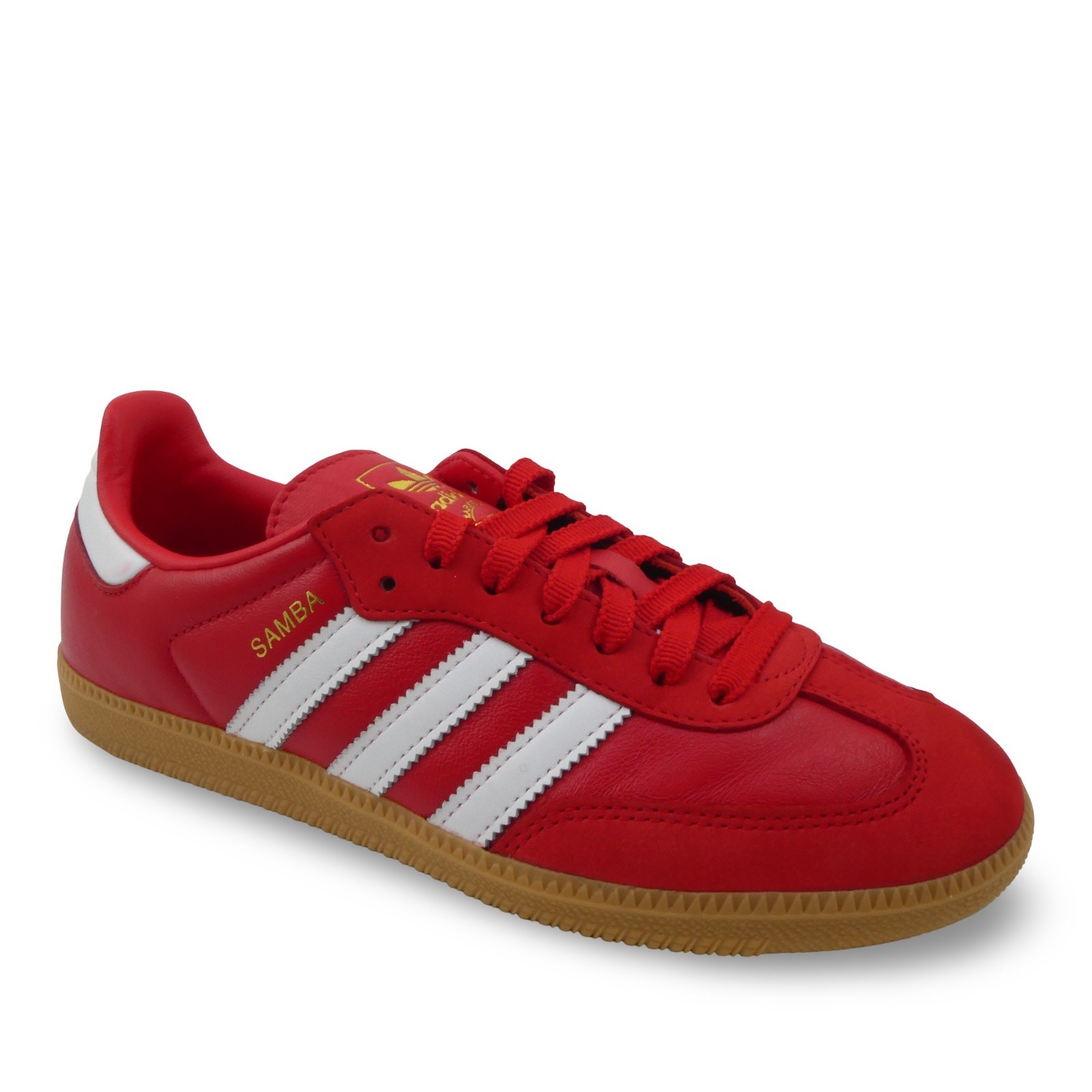 Adidas Samba Women’s 8 OG Shoes Athletic Casual Soccer Skate Red-White-Gold