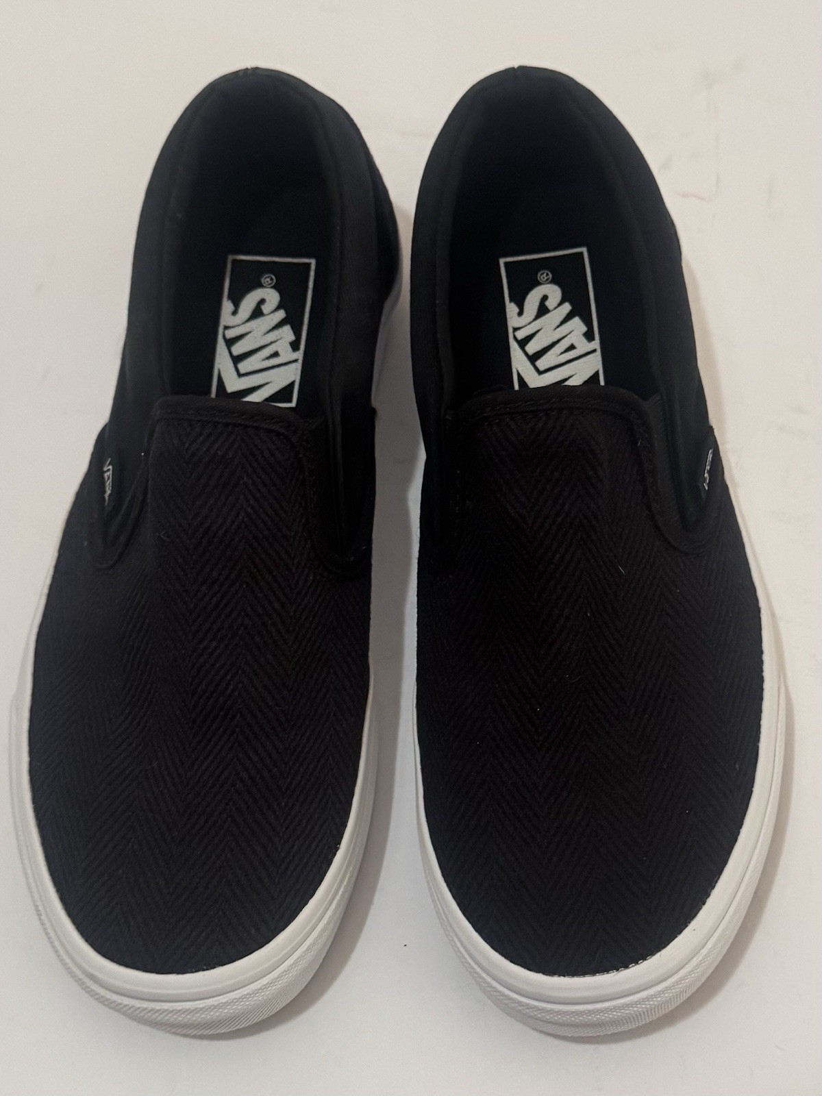 Women’s VANS Black Slip On Shoes Size 7.5