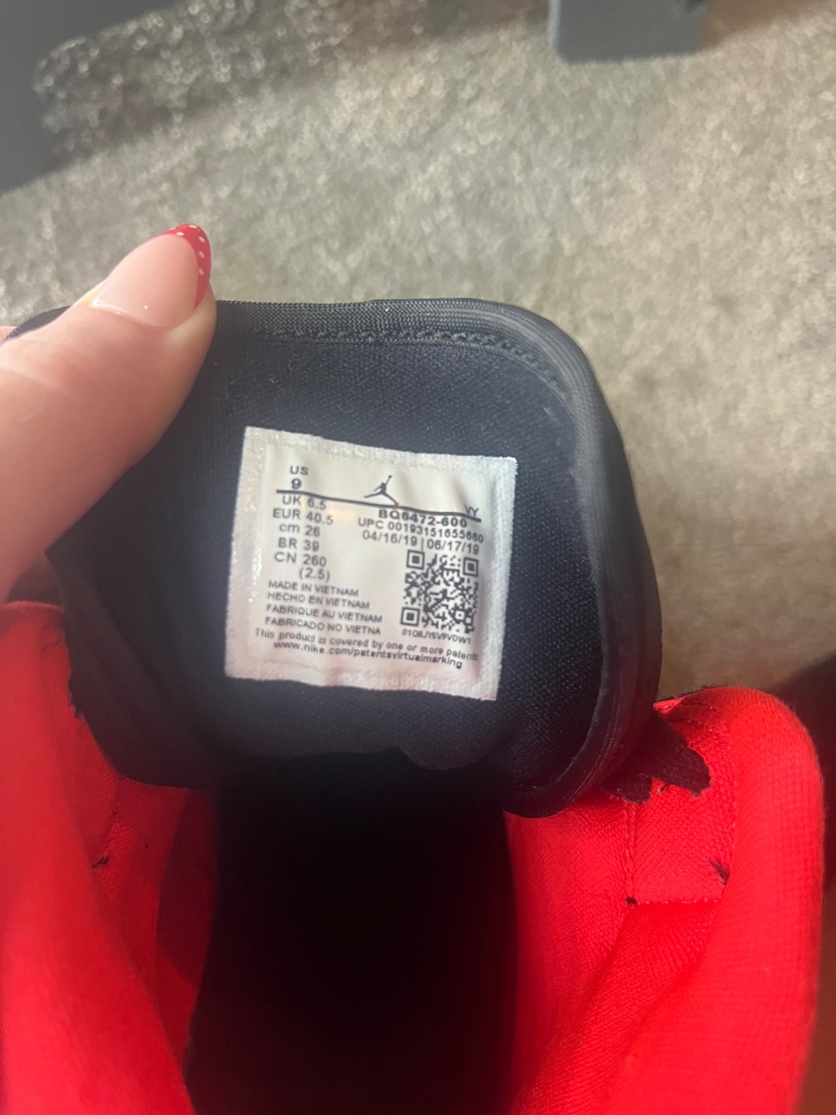 Size 9 – Air Jordan 1 Mid Hot Punch W Size 9. Great Condition. No creasing.