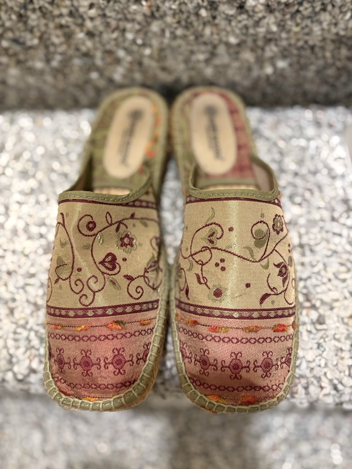 Andre Assous Tatiana Shoes Boho Women’s Size 7 Slip On With Box Colorful