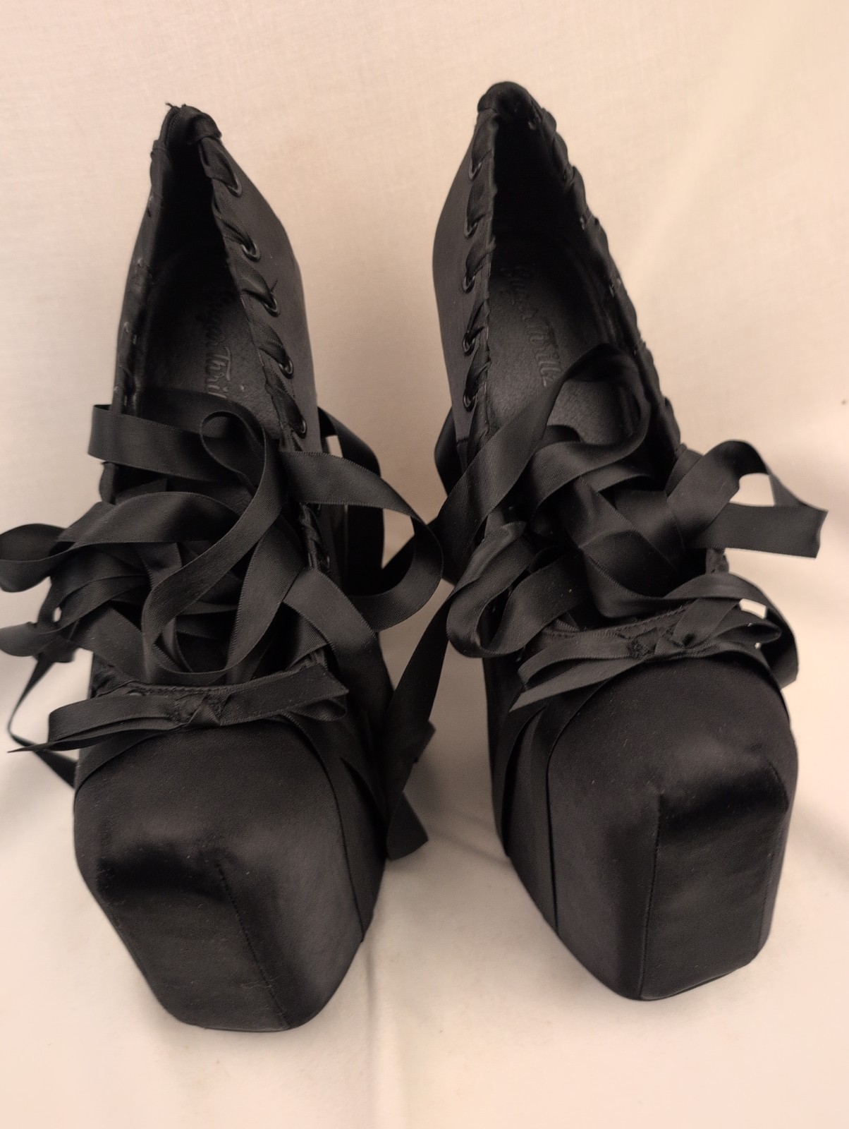 Dollskill Sugar Thrillz Black Sweet Sonata Ballet Platform Heels Woman’s Size 6
