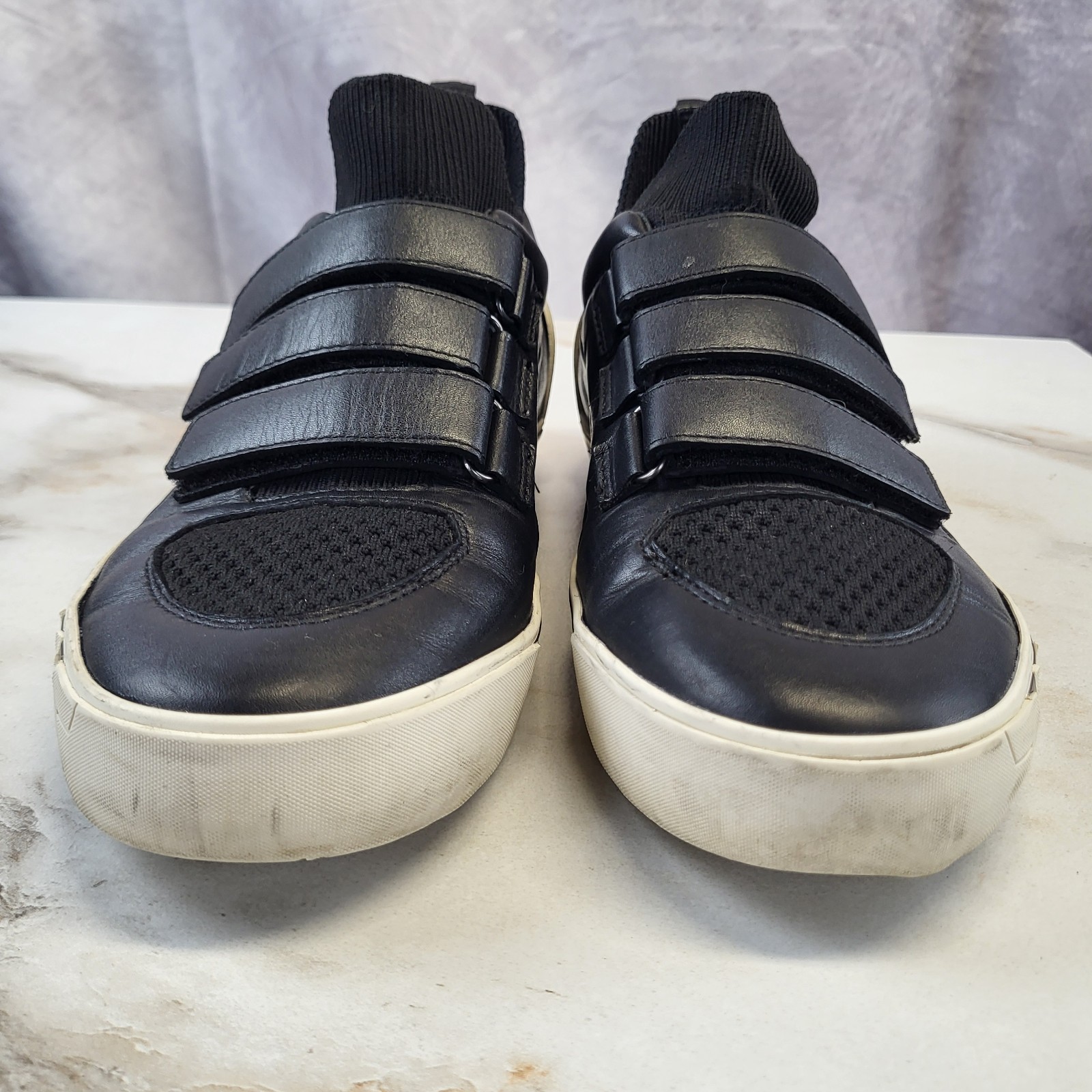 ASH Neptune sneakers Black White REd Star Strap Women’s 39/8.5-9