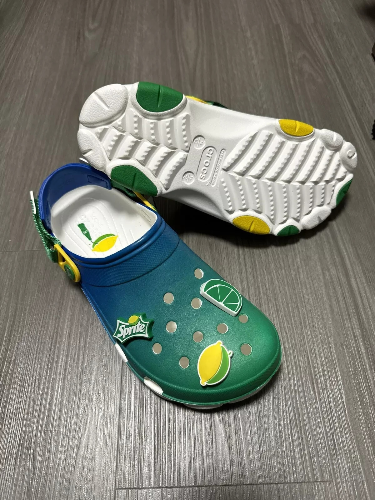 BRAND NEW Crocs x Sprite Clog All Terrain Blue/Green 209313-100 M10|W12