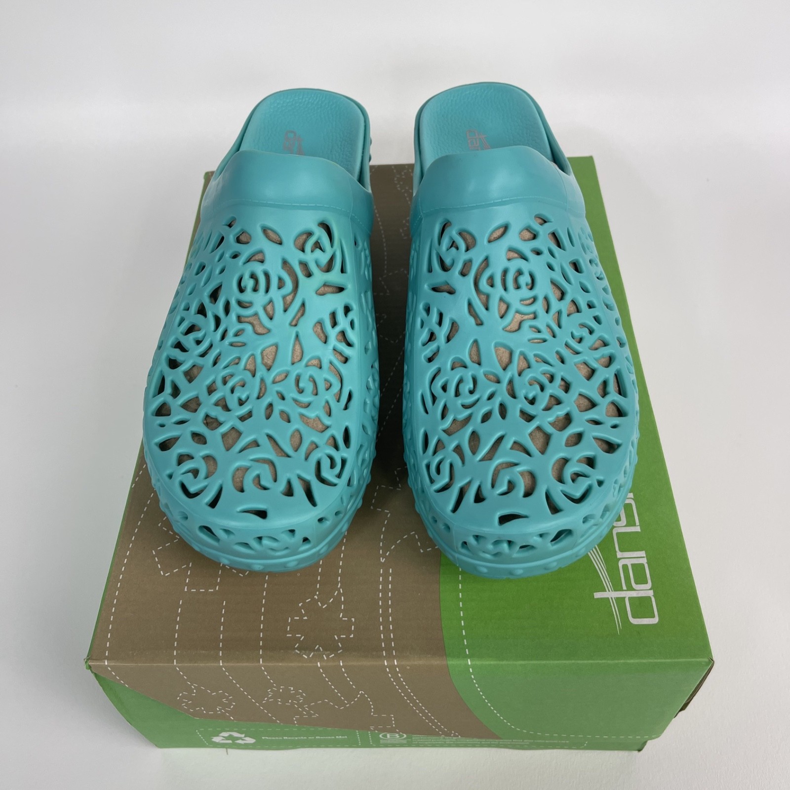 Dansko Pippa Molded Clog Shoe Open Back Thermoplastic Teal EU 40 (US 9.5-10)