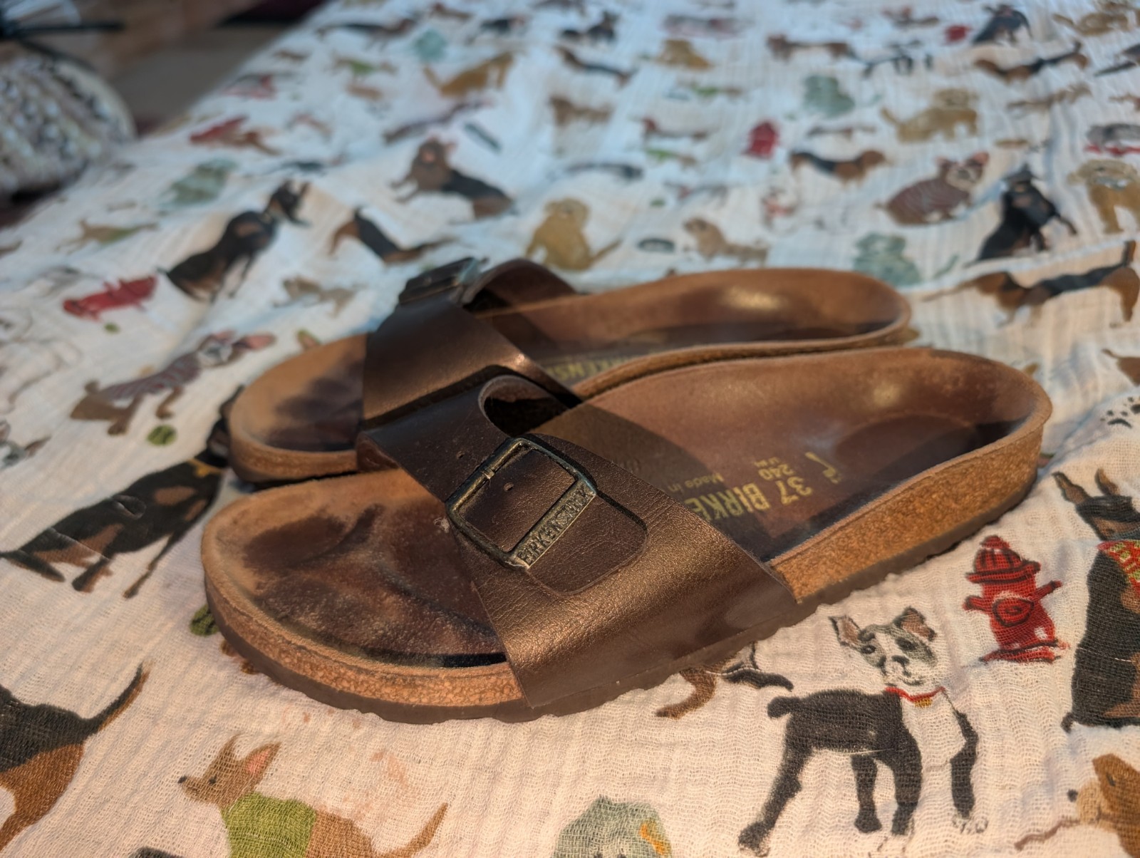Birkenstock Madrid Slip On Sandals Womens Sz 6 37 Narrow Brown