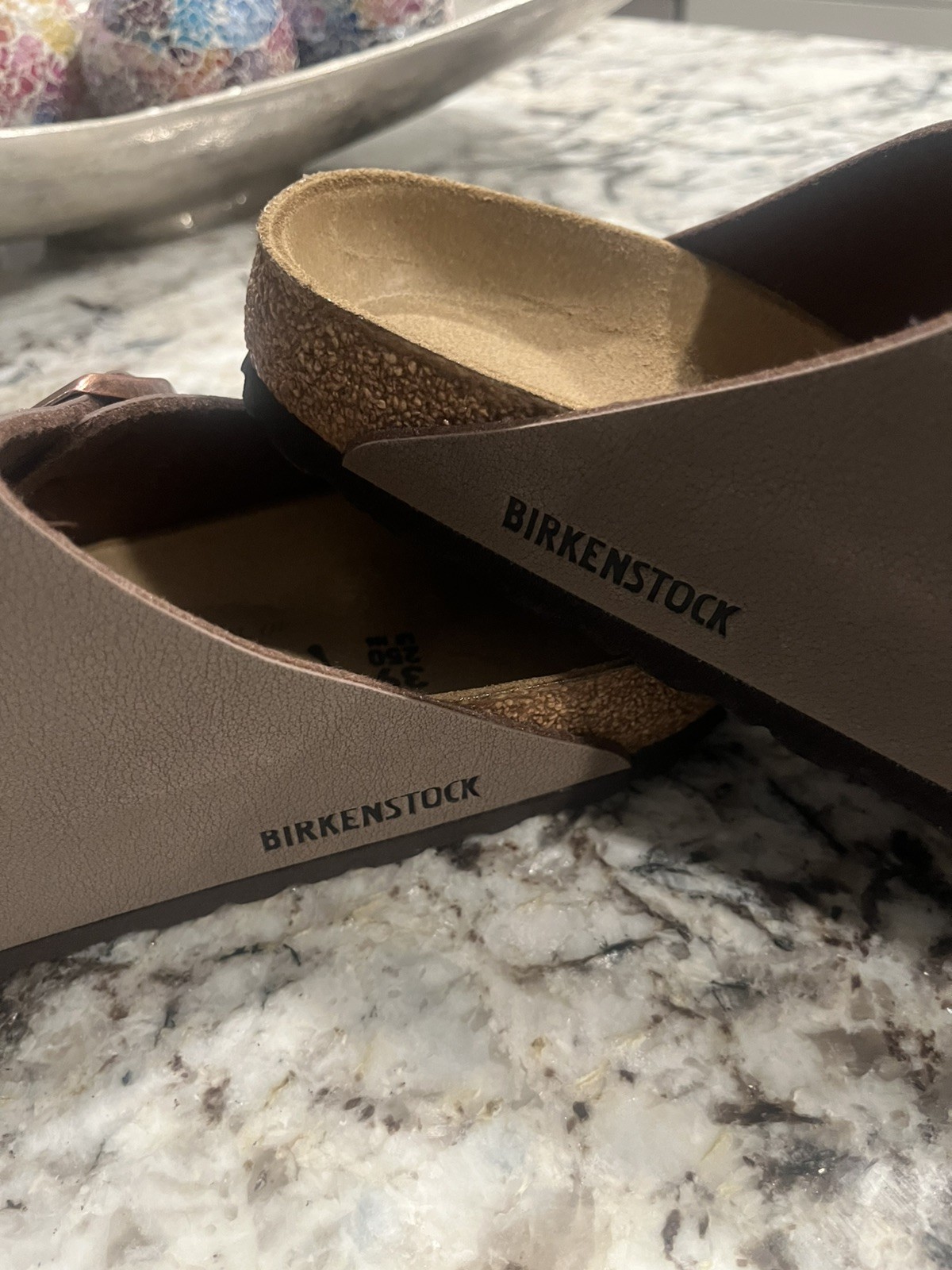 Birkenstock Arizona Mocha Birkibuc Women’s Sandals, Size 39- Brown