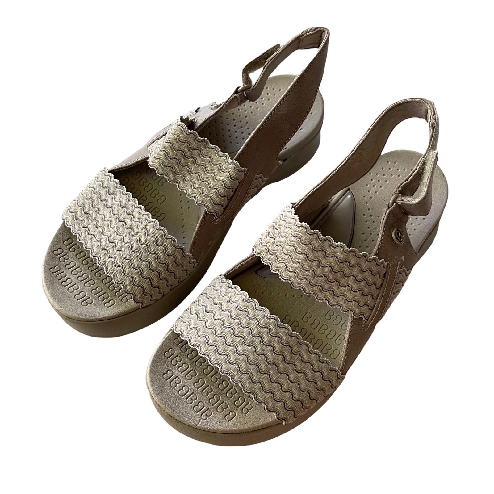 Bzees Plush Slingback Sandals Women’s Size 8.5M Simply Taupe shoes New