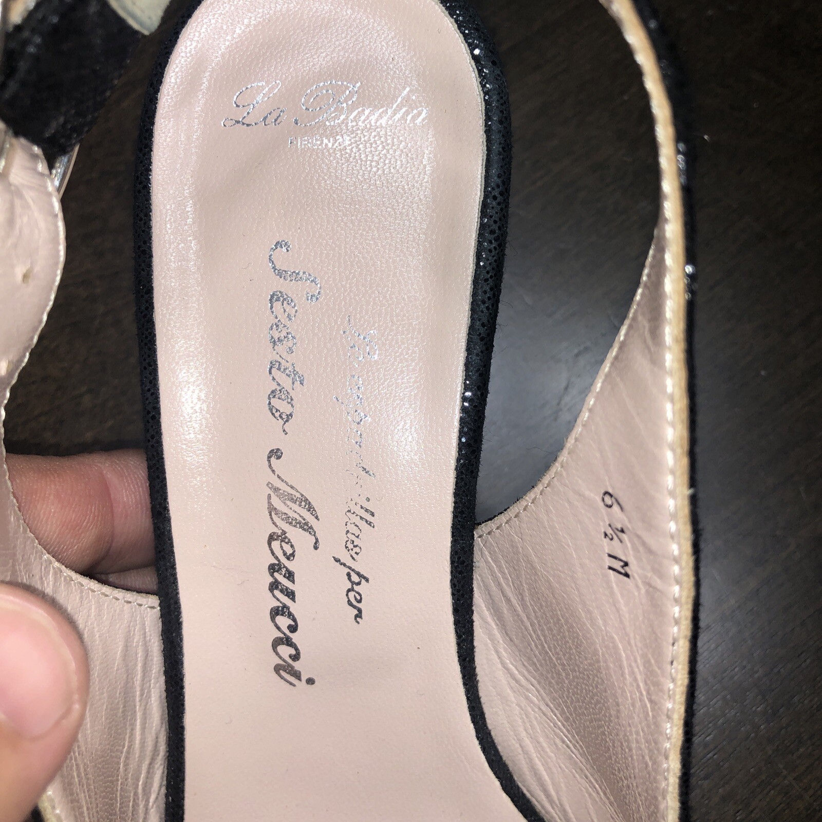 Sesto Meucci La Badia Firenze BLACK 6.5 WEDGE medium Pre-OWNED