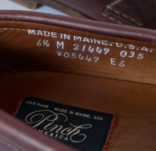 Rancourt Cole Haan Pinch America Penny Loafer Brown Stich Maine USA Womens 6.5 M