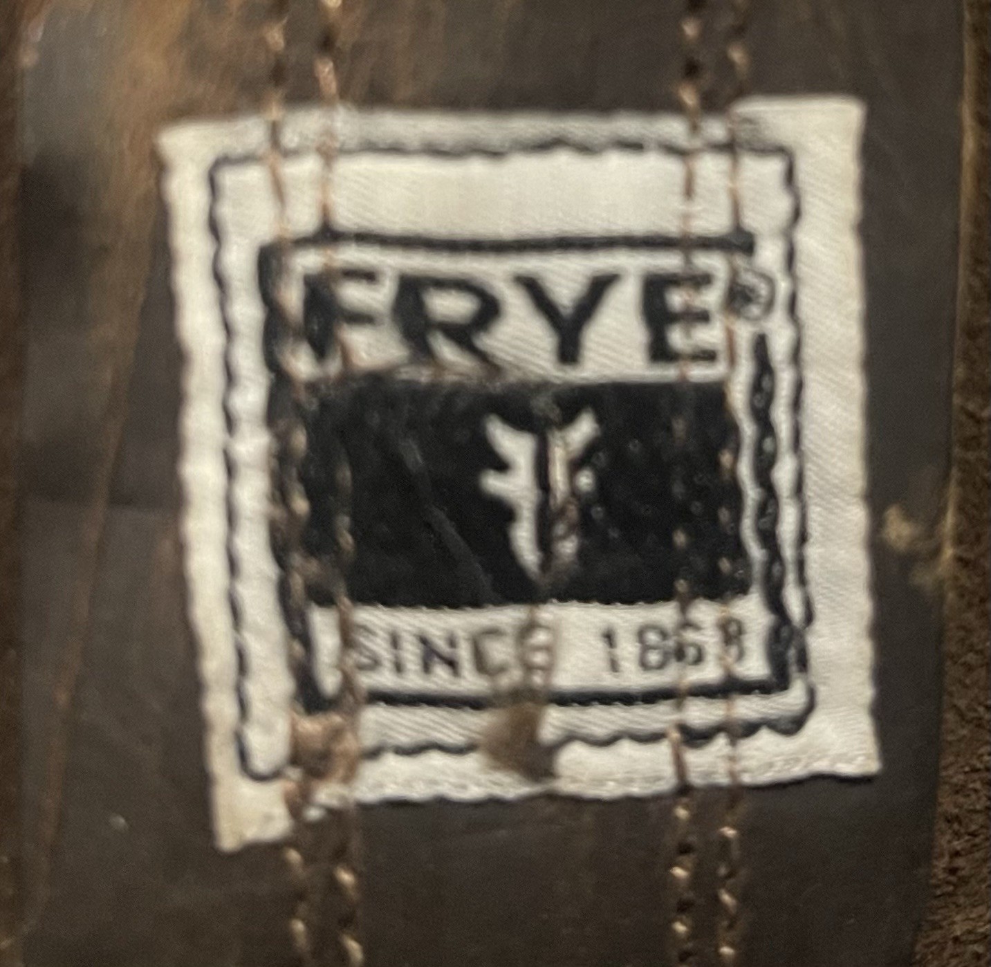 Brown Frye Harness Motorcycle Boots Square Toe 8 1/2 M