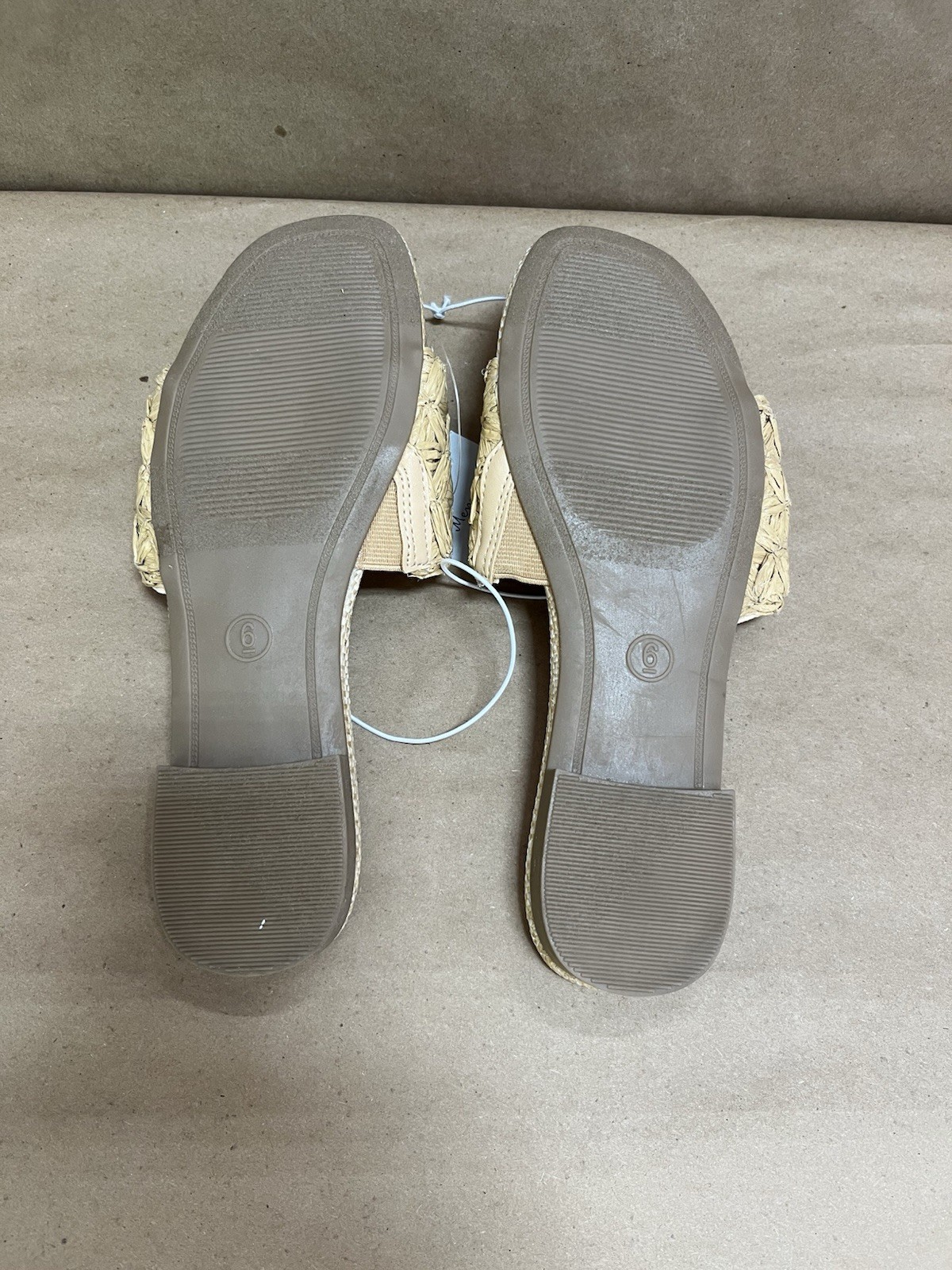 A New Day – Women’s Ariella Woven Raffia Slide Sandals PICK SIZE SEE DESCRIPTION