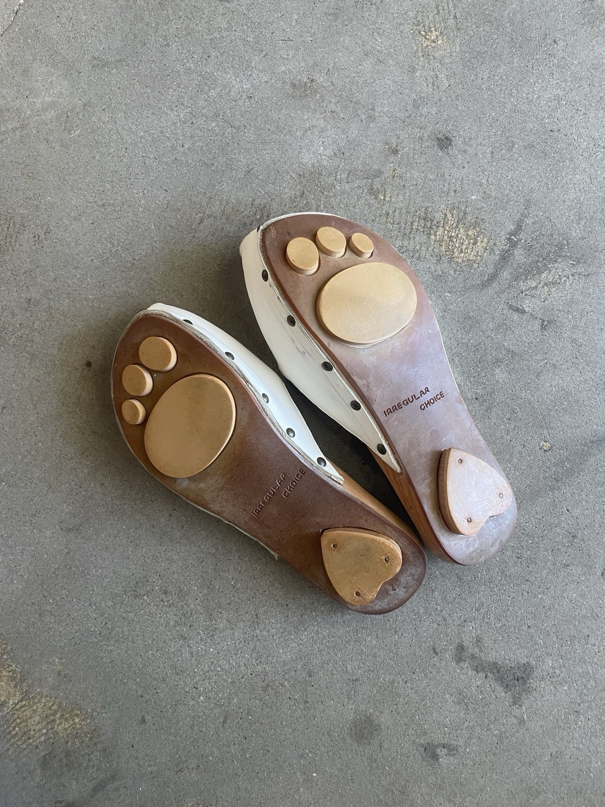 Irregular Choice Elf Upturned Wood Block Clog PlatformUnique Shoes Size 7
