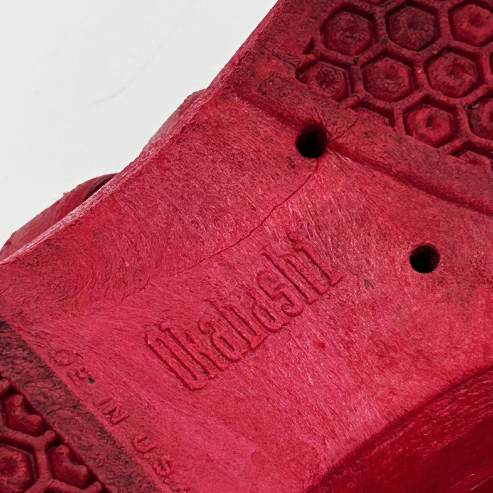 Vintage Okabashi Red Wedge Slide Sandals Women’s Size M/L