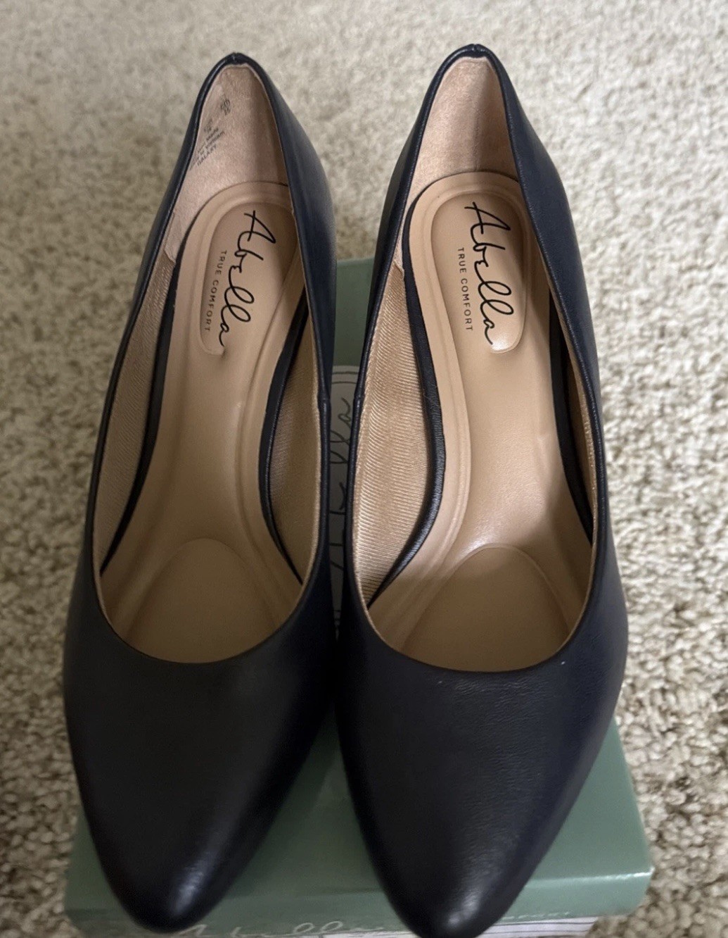 Abella True Comfort Women’s Galaxy VEG MIC Black Shoes Size 10
