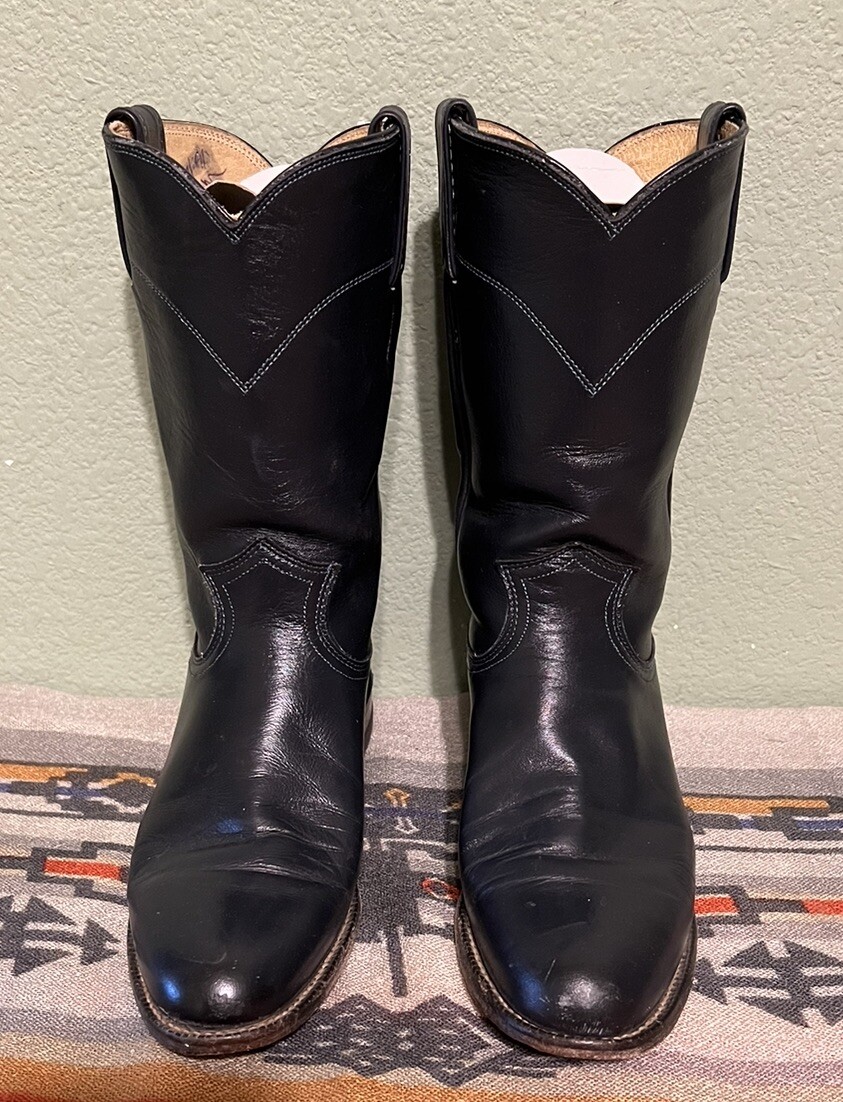 90’s Justin Ropers L3057 Navy Women’s Cowboy Boots 6.5B