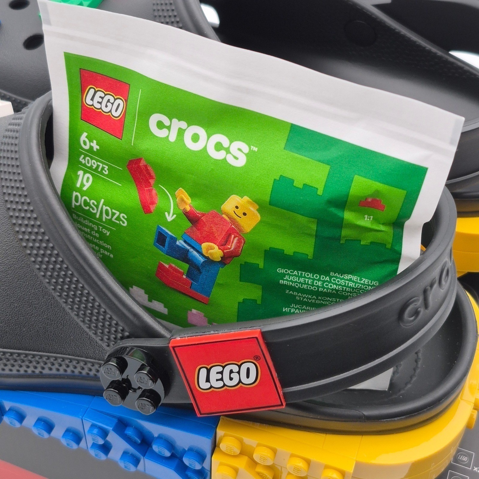 Crocs Lego Masterbrand Creativity Classic Clogs Women’s Size 7 Shoes w Box