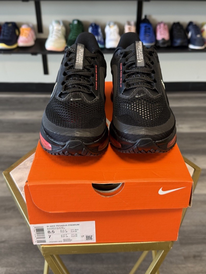 Size 8.5W – Nike Air Zoom Pegasus Premium Black Bright Crimson HQ2593-003