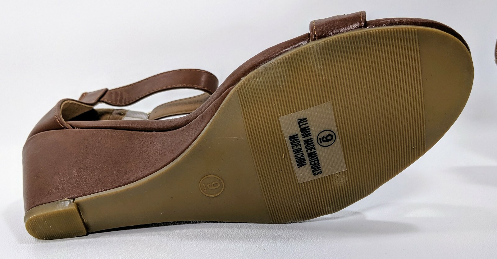 Daily Shoes Womens Wendy 18 Brown Wedge Zip Back Size 9