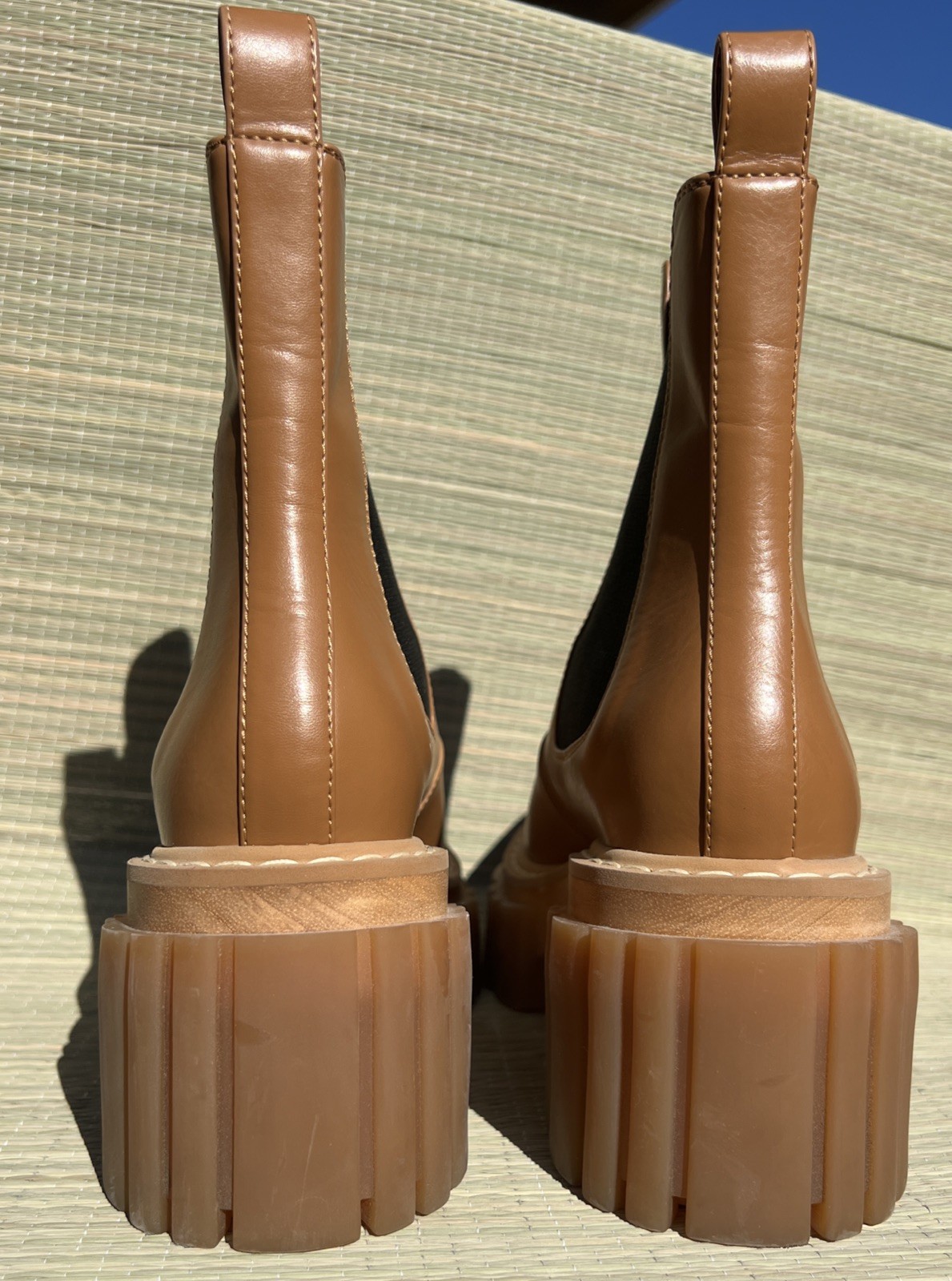 Stella McCartney Emilie Women’s Vegan Leather Platform Boots Size 39/US 9
