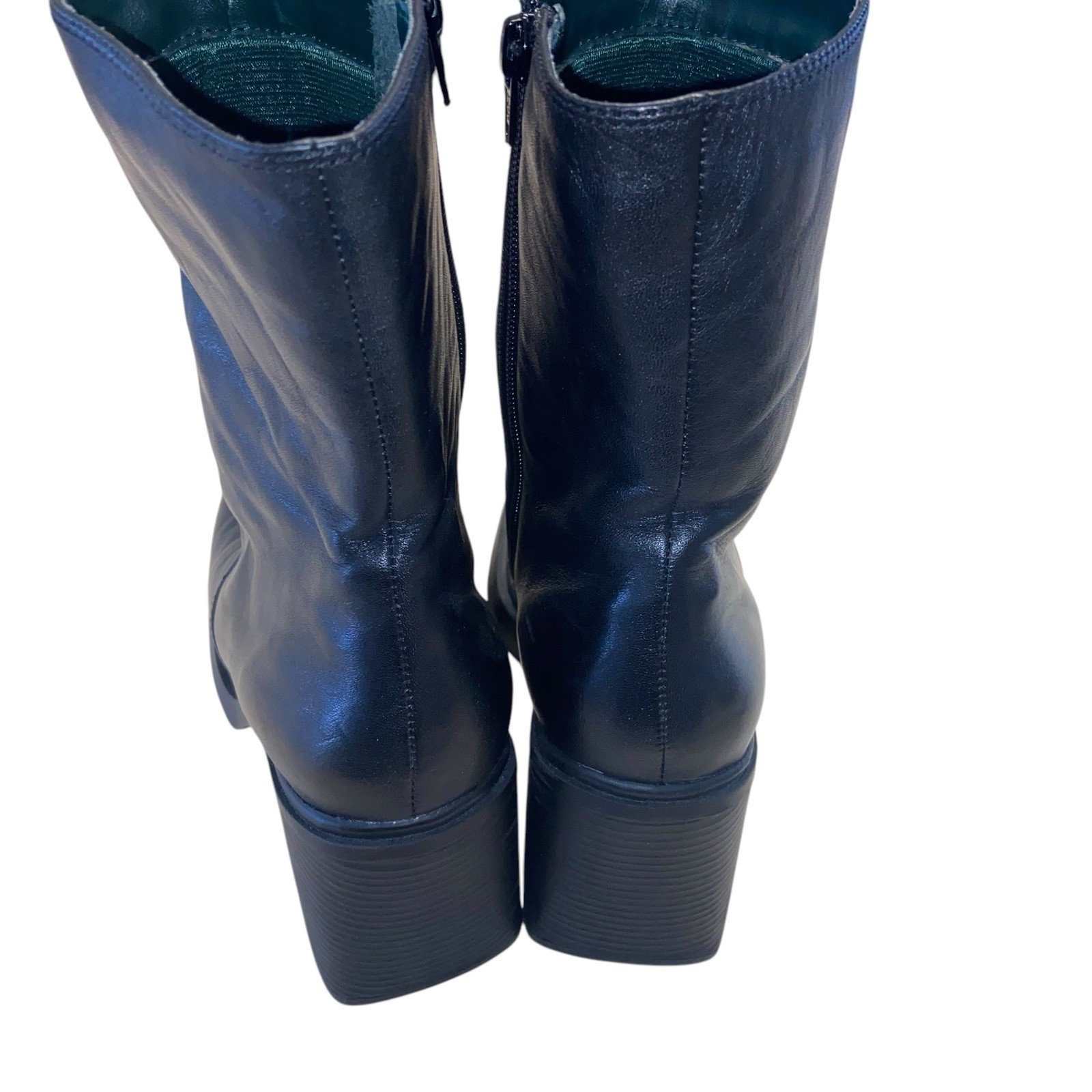 Vintage American Eagle Boots Womens Sz 10 Leather Goth Heel Platform 90s Y2K