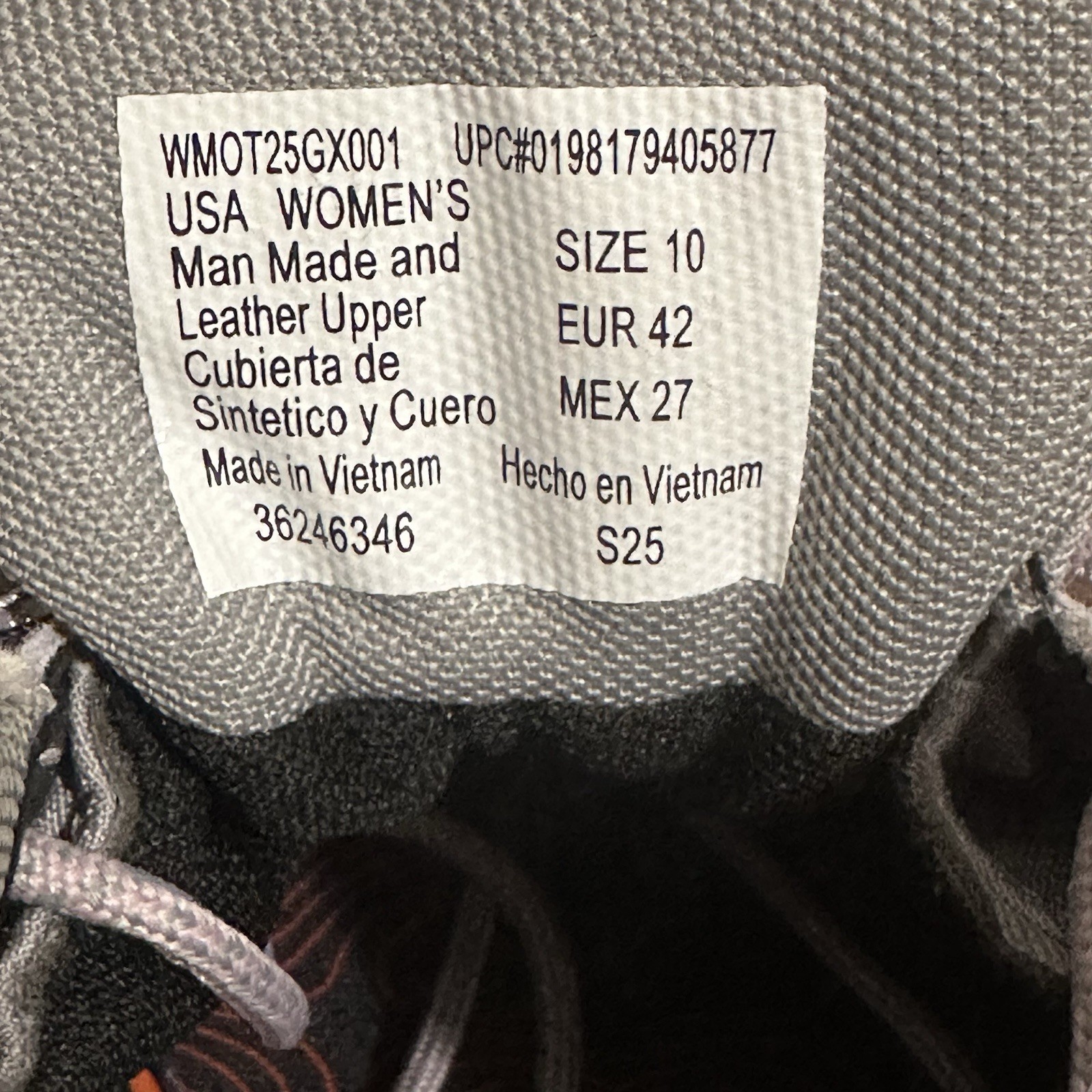 NWB Ozark Trail Waterproof Hiking Sneaker Shoes W OT WP HIKE LOW Gray Size 10