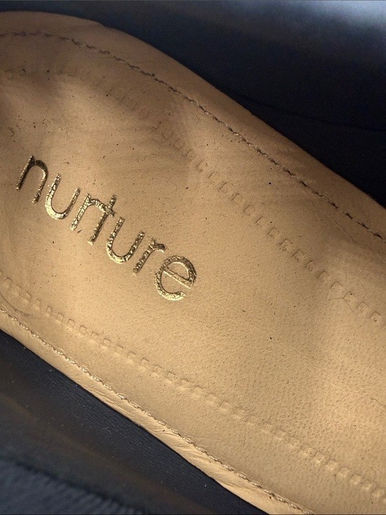 Nurture by Lamaze Navy Suede Block Heel Slip-On Booties women 8.5 M office retro