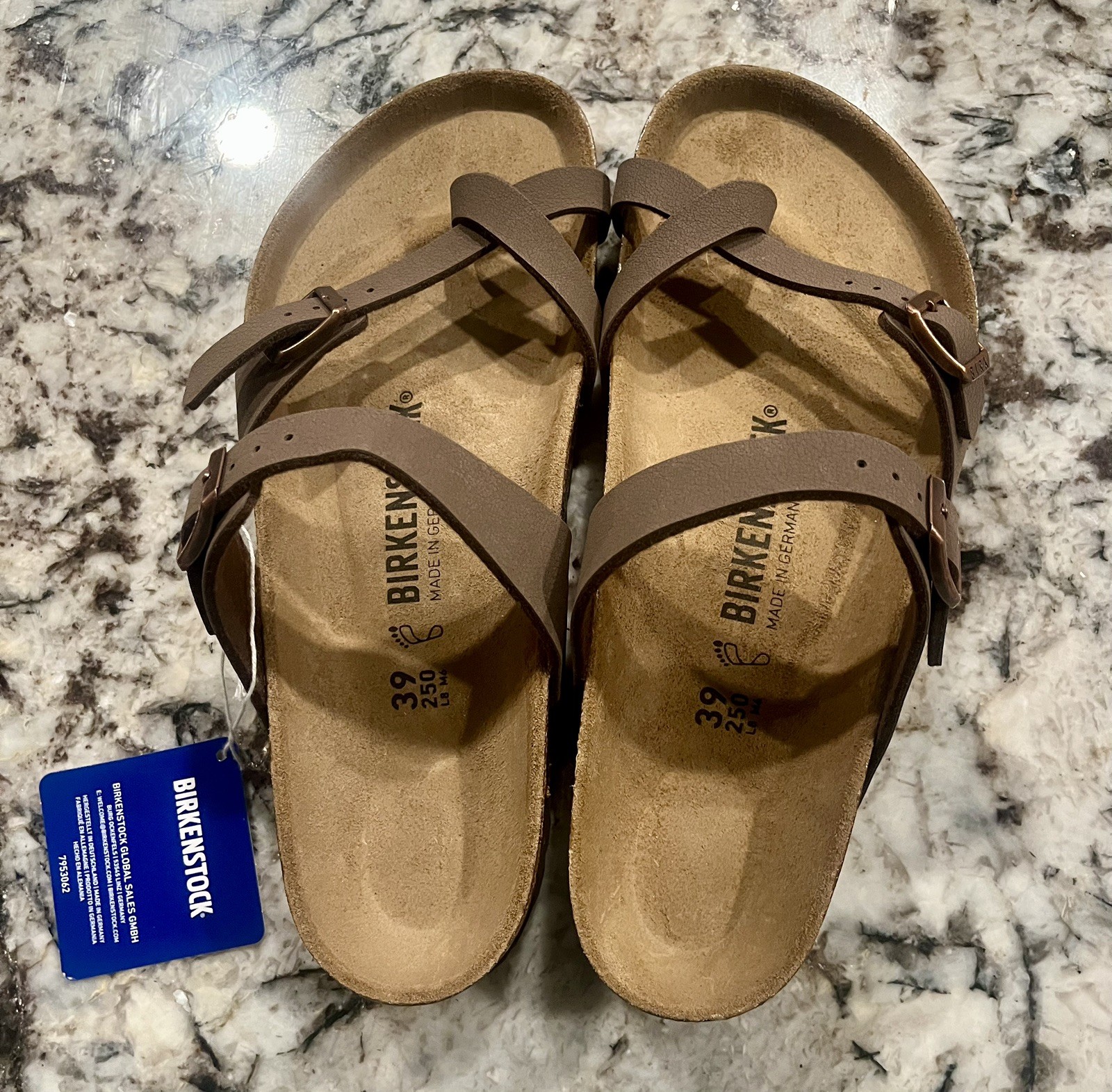 Birkenstock Mayari Women’s Nubuck Sandals – Mocha, Sz 39