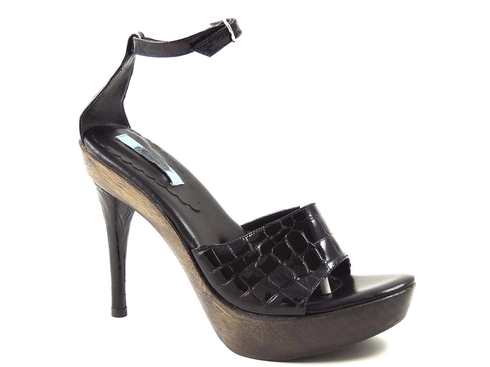 Marciano Women’s PM Zoom Ankle Strap Platform Sandals Black Size 9 M