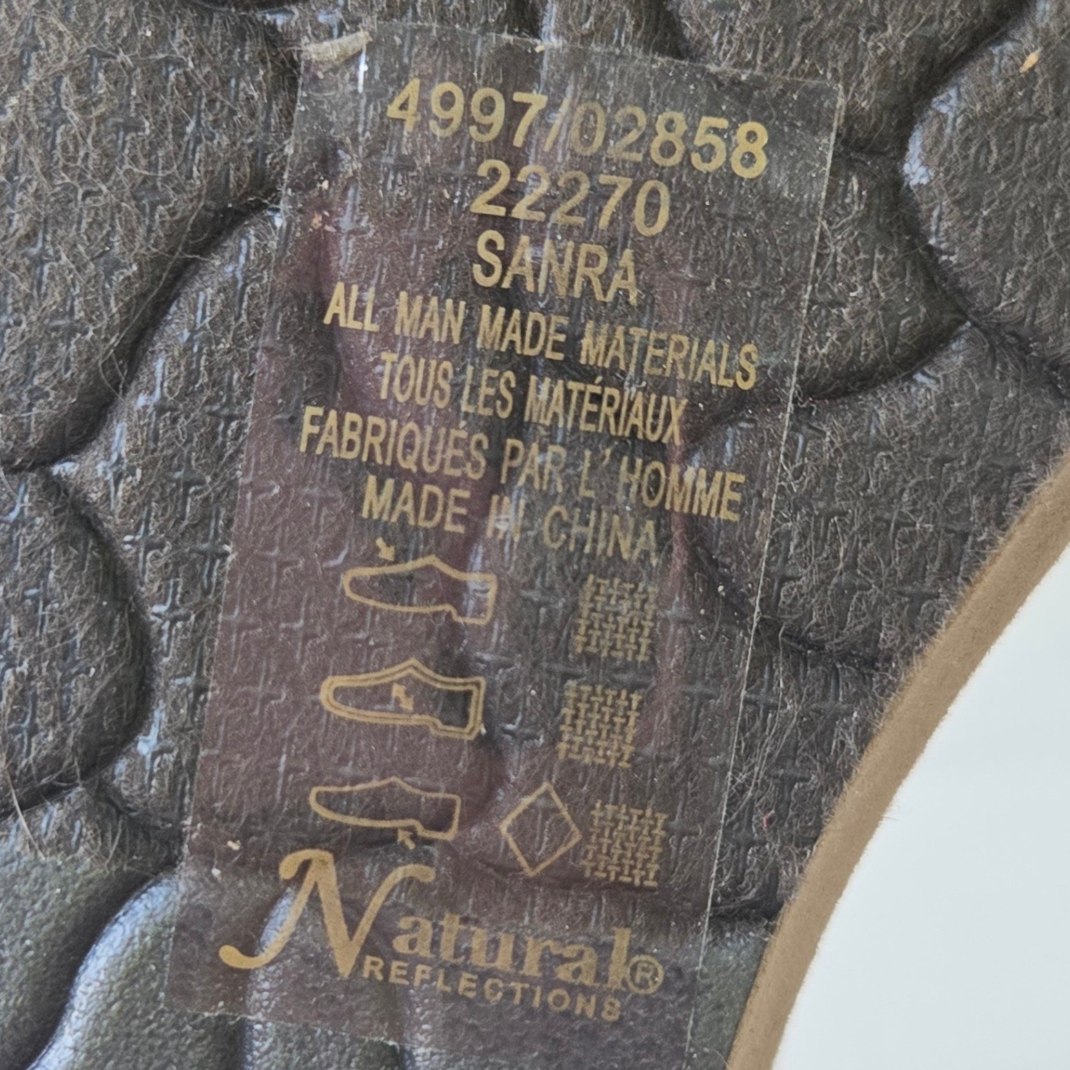 MISMATCH SIZES Natural Reflections Sanra Leopard Wedge Sandals left 8 right 7
