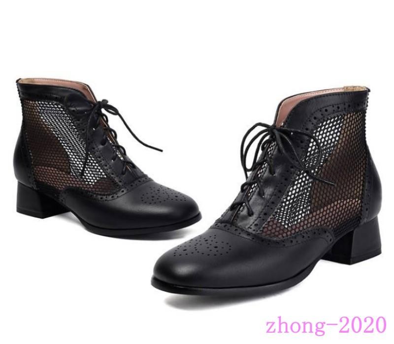 Fashion Women’s Faux Leather Mesh Sandals Ankle Boots Casual Western Party Shoes