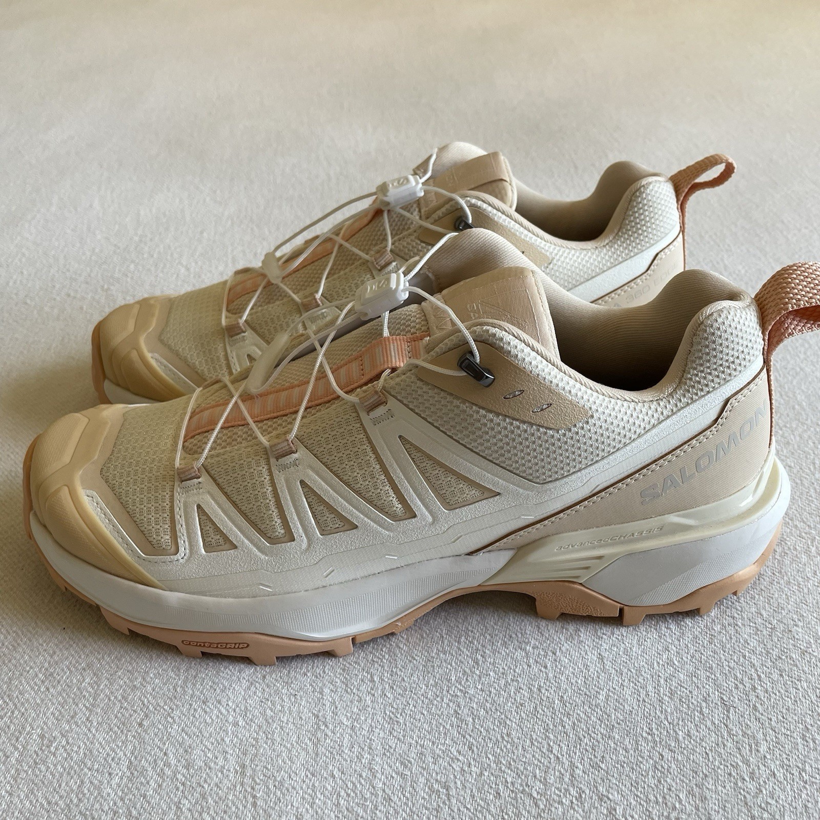 Salomon X Ultra 360 Edge Women Size 9.5 Trail Running Shoe Wheat Outdoor Hiking