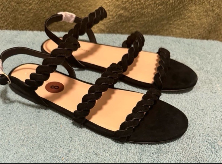 Stuart Weitzman Women’s Twistie Black Sandal Size 8 NWOB $425